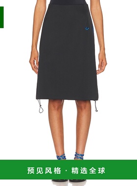1h可退 香港直邮adidas 阿迪达斯 女士 半身裙 JW6244 black黑色