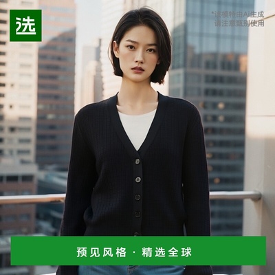 欧洲直邮GIVENCHY 女士针织毛衣开衫 BW90NM4ZKD001