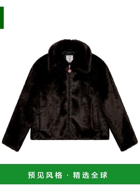 香港直邮CASABLANCA 女士外套 WAW25JK42901 AW2025 黑色 仿皮草