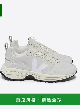 欧洲直邮VEJA Venturi系列白色/自然色麂皮V标识运动鞋 男女