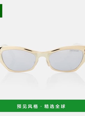 1h可退 香港直邮DIOR 迪奥 女士 C B3U 猫眼太阳眼镜 black黑色