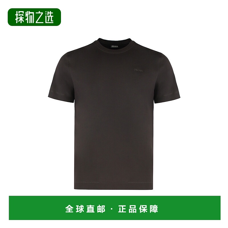 香港直邮zegna 杰尼亚 男士 圓領短袖 T 卹 G765UG360A2