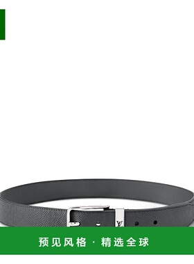 1h可退 欧洲直邮LV路易威登 Pont Neuf系列男士炭灰色牛皮logo标3