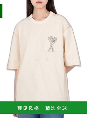 韩国直邮AMI UTS021 PA0015 268 女士短袖圆领T恤衫