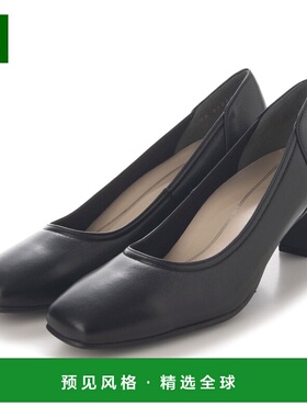 【日本直邮】Riz raffinee Square to Plain 高跟鞋（黑色）