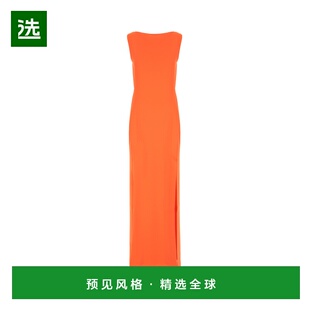 香港直邮MAX MARA 女士连衣裙 CRESO009 SS2025 橙色 Coral triac