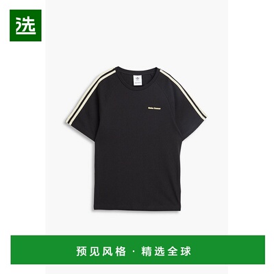 1h可退 香港直邮Adidas Originals 男士 条纹棉针织T恤 IM8402BLA