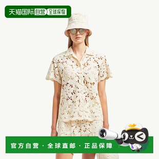 衬衫 花卉花边短袖 上衣 盟可睐 欧洲直邮Moncler