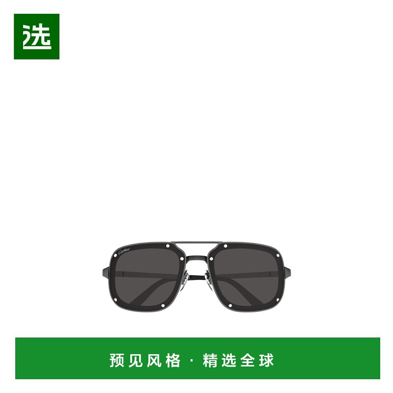 香港直邮CARTIER 男士太阳镜 CT0194S004 CO 黑色