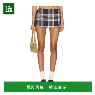 1h可退 香港直邮Frame Denim 女士 X Amelia Checkmate 灰色半身