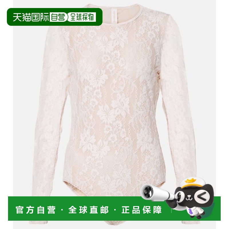 1h可退 香港直邮ZIMMERMANN 女士 花朵蕾丝连体衣 pink粉色 舒适