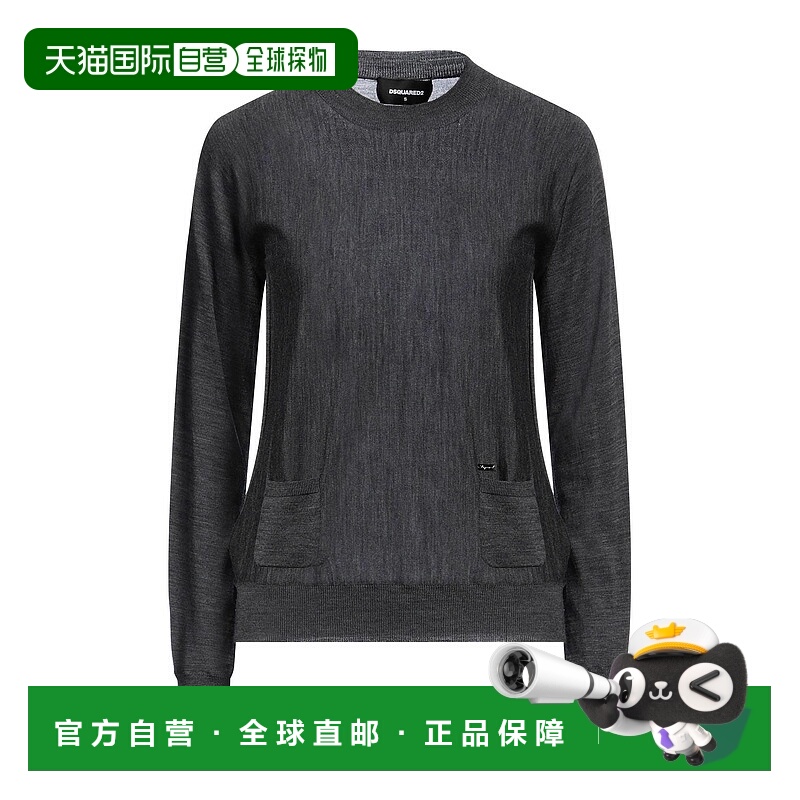1h可退 香港直邮Dsquared2 二次方 女士 毛衣 grey灰色 舒适时尚