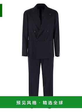 1h可退 香港直邮Tagliatore 男士 初剪羊毛双排扣套装 AWARNER2DK