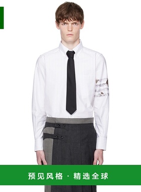 1h可退 香港直邮Thom Browne 汤姆·布朗 男士 白色 Geese 4-Bar