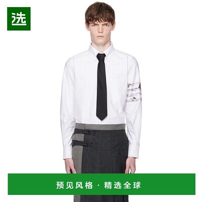 1h可退 香港直邮Thom Browne 汤姆·布朗 男士 白色 Geese 4-Bar
