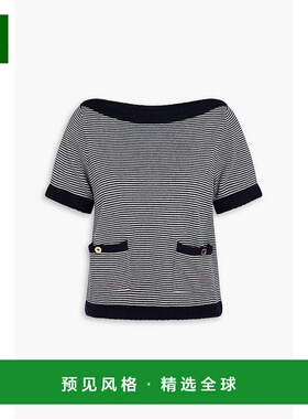 1h可退 香港直邮Frame Denim 女士 条纹羊绒上衣 WS25KSW009NAMU