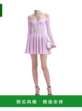 香港直邮SELF-PORTRAIT 女士连衣裙 SS25015SP SS2025 紫色 纹理