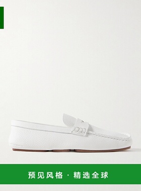 1h可退 香港直邮KHAITE 女士 Billy 织纹皮革乐福鞋 F4056914OPTI