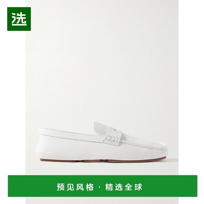 1h可退 香港直邮KHAITE 女士 Billy 织纹皮革乐福鞋 F4056914OPTI