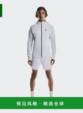 欧洲直邮On/昂跑 Climate系列男士白色再生聚酯纤维反光细节外套