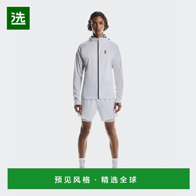 欧洲直邮On/昂跑 Climate系列男士白色再生聚酯纤维反光细节外套