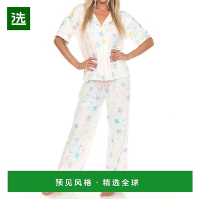 1h可退 【美国直邮】pj salvage 女士 睡衣上装短袖家居服睡裤