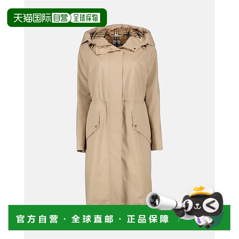 1h可退 香港直邮Burberry 巴宝莉 女士 longue 大衣 80543301