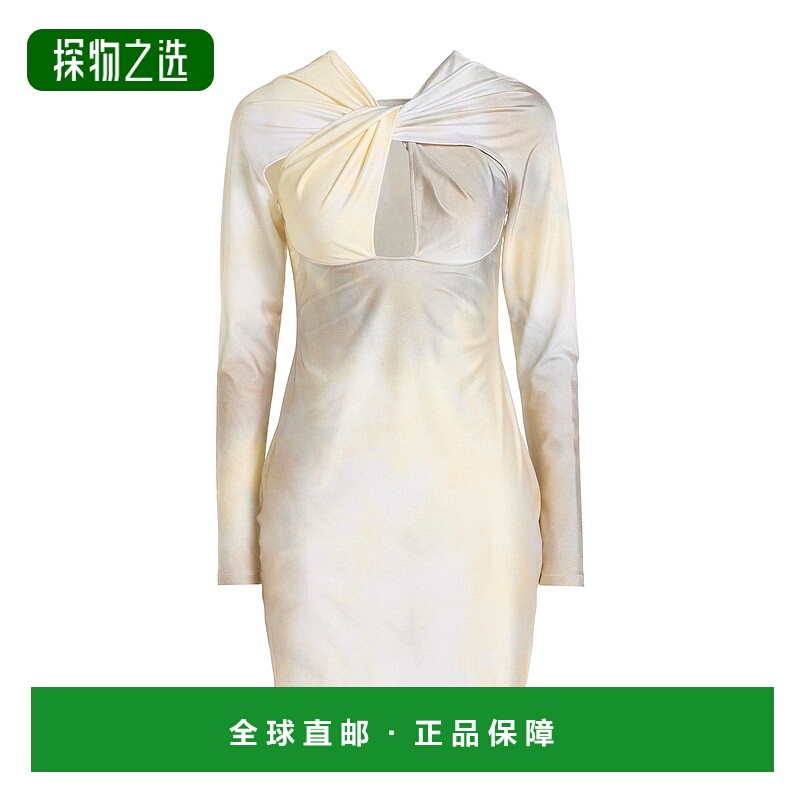 香港直邮Coperni 女士 紧身连衣裙 yellow黄色 舒适时尚