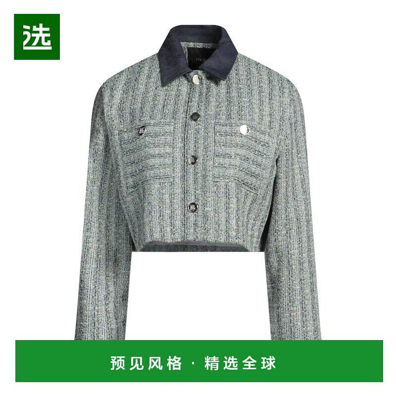 【美国直邮】maje 女士 外套长袖夹克牛仔图片