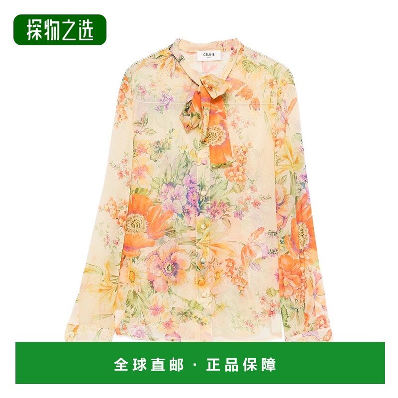 1h可退 香港直邮Celine 思琳 女士 Mia lavalliere 衬衫 RC06T041