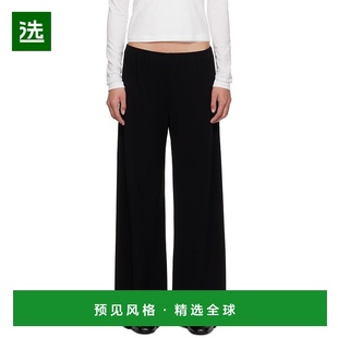 1h可退 香港直邮The Row 女士 黑色 Gala 长裤 1766W1968休闲裤