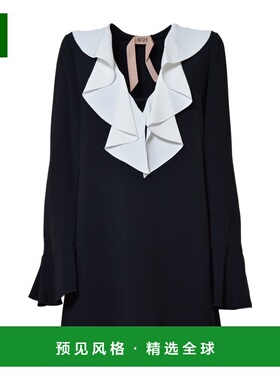 香港直邮N21 女士连衣裙 N2M0H1215336U911 SS2025 黑色 长袖连衣