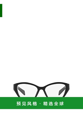 1h可退 香港直邮Prada 普拉达 女士 徽标平光镜 PR21ZV black黑色