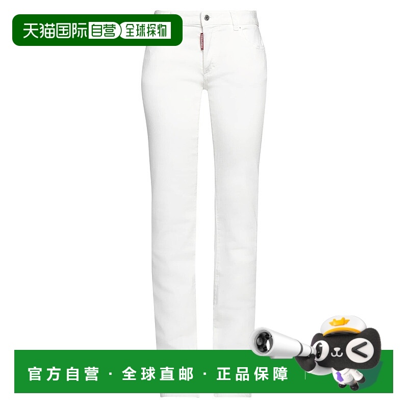 1h可退 香港直邮Dsquared2 二次方 女士 牛仔长裤 white白色 舒适