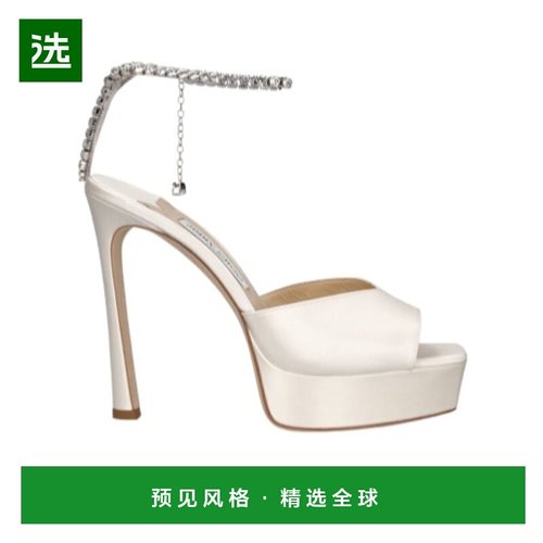 香港直邮Jimmy Choo 水晶搭扣高跟凉鞋 79I-D0Z050