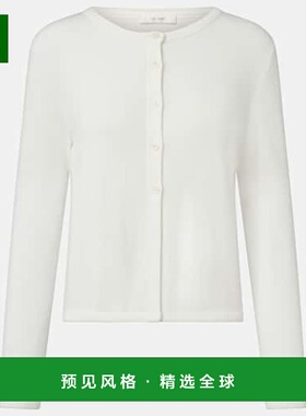 1h可退 香港直邮The Row 女士 Gretas 棉质针织开衫 white白色 舒