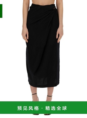 1h可退 香港直邮Alysi 女士 HOOK 半身裙 153014A3224NE black黑