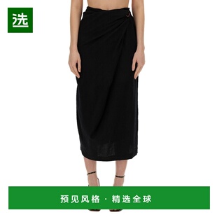 1h可退 香港直邮Alysi 女士 HOOK 半身裙 153014A3224NE black黑