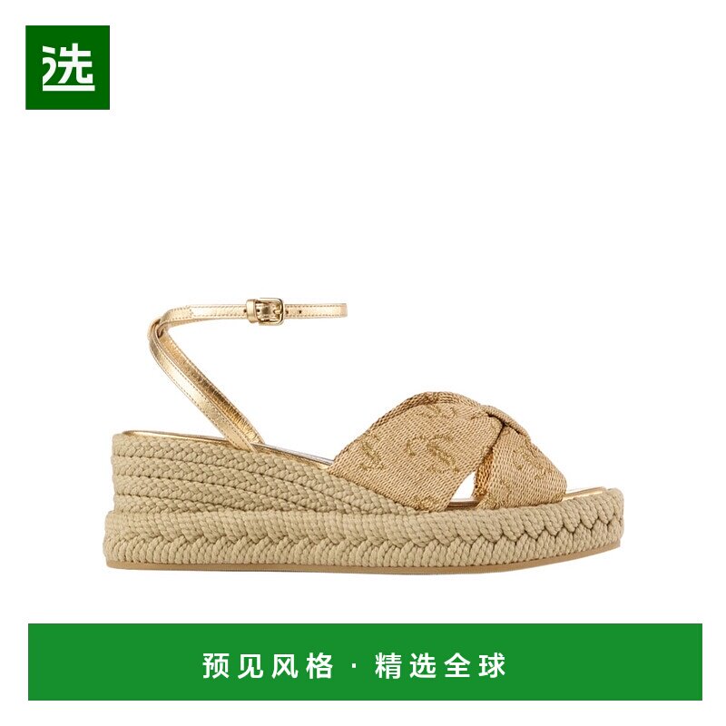 香港直邮Jimmy Choo Aella 高跟凉鞋 AELLAWEDGE60GTJOO0111