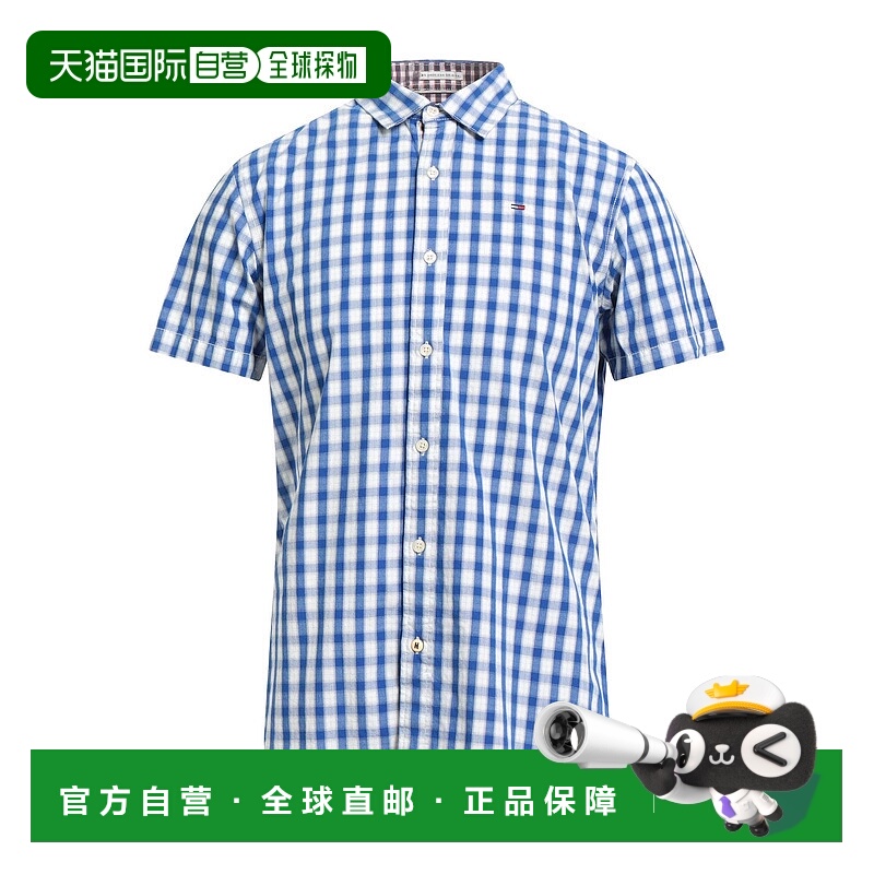 1h可退 香港直邮Tommy Hilfiger 汤米·希尔费格 男士 格纹衬衫