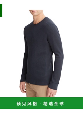 香港直邮VINCE 男士针织毛衣 MR7969189A403CBL AW2024 黑色 圆领
