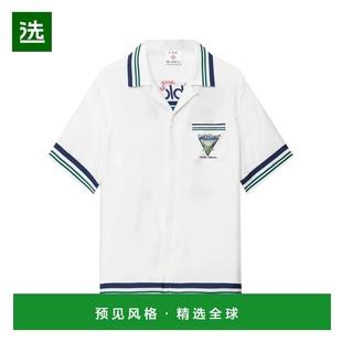 香港直邮CASABLANCA 男士衬衫 MPF25SH00310 AW2025 白色 短袖衬