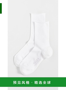 1h可退 香港直邮Falke 女士 Active Roll 微风顶部袜子 white白色