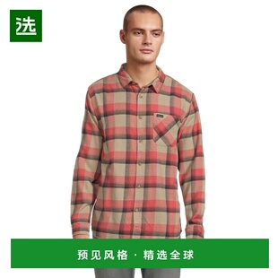 1h可退 【美国直邮】quiksilver 男士 衬衫长袖法兰绒
