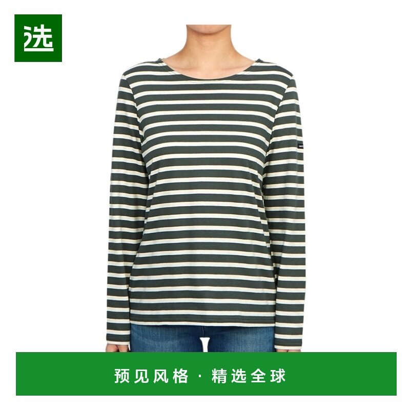 香港直邮SAINT JAMES 女士T恤 0237H AW2023 花色 条纹徽标T恤,女装/女士精品,T恤,淘宝优惠券,粉丝福利购,淘宝优惠卷