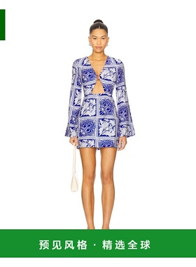 1h可退 香港直邮Seven Wonders 女士 Elka 有袖迷你连衣裙 SW2550