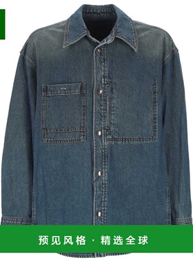 香港直邮WOOYOUNGMI 男士衬衫 W253SH26885L AW2025 蓝色