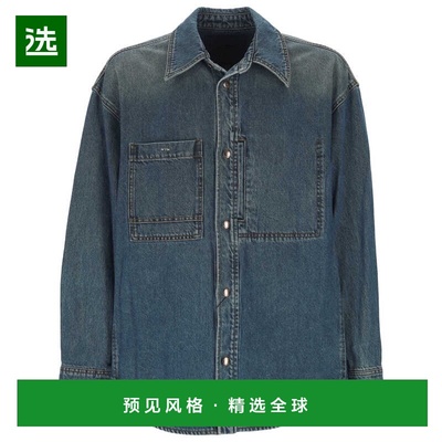 香港直邮WOOYOUNGMI 男士衬衫 W253SH26885L AW2025 蓝色