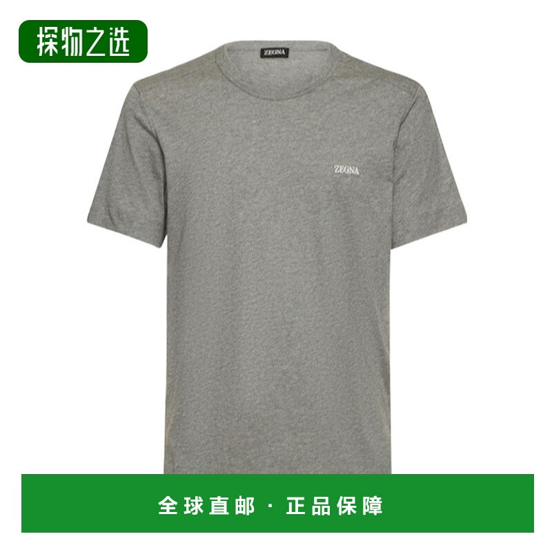 香港直邮Zegna 徽标棉质 T 恤 77I-YBG003