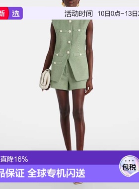 1h可退 香港直邮VERONICA BEARD 女士 Jazmin 花呢短裤 green绿色